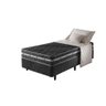 Cama Box Solteiro King Preto + Colchão Espuma D45 Extra Firme Philadelphia 96x203x62cm - 1