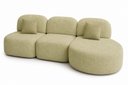 Ver imagem 6 de Sofá Orgânico Modular Nuvia 275cm Bouclé Verde Oliva