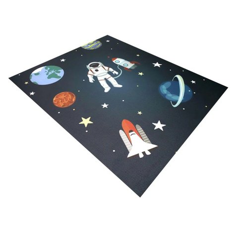 Tapete Infantil Astronauta 100cm X 120cm