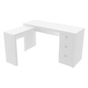 Ver imagem 4 de Mesa Em L Para Escritório 3 Gavetas ME4101 Branco - Tecno Mobili
