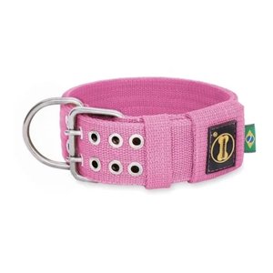 Coleira Cachorro Grande Forte Coleira Amorosso Cor Rosa:XG
