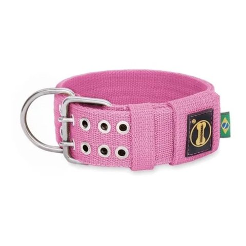 Coleira Cachorro Grande Forte Coleira Amorosso Cor Rosa:xg