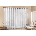 Ver imagem 1 de Cortina Luna para varão simples 2m Branco