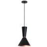 Pendente Newline Bambola 152 25w Biv Pt/Co PRETO/COBRE - 1
