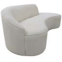 Ver imagem 6 de Sofá Curvo 4 Lugares 230cm Eron Braço Direito Bouclé Off White - Nexta Casa