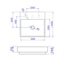 Ver imagem 2 de Cuba de Sobrepor Deca 40x40 L.129.94 Quadrada Ébano Fosco