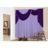 Cortina Agatha 3m - Lilás - 1