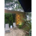 Ver imagem 2 de Arandela Quadrada Preta Quatro Fachos de Luz Ajustáveis Ip65 Led Incluso 3.000k 6w Pix Iluminação