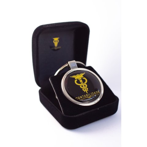 Chaveiro Profissão Contabilidade - Dourado