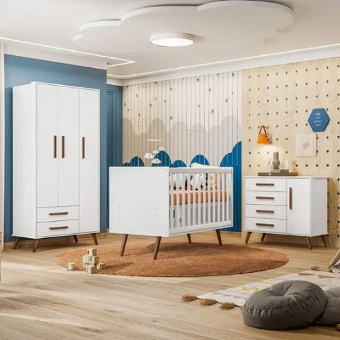 Jogo de Quarto Q Encanto Retrô Completo - Qmove