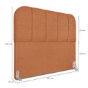 Ver imagem 2 de Cabeceira Cama Box Casal 140 Cm Estofada Revestida em Bouclé Elegante