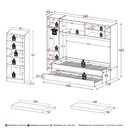 Ver imagem 3 de Quarto Infantil Modulado Bicama com Guarda-Roupa e Colchão/Sapateira Pulse Multimóveis MP4863