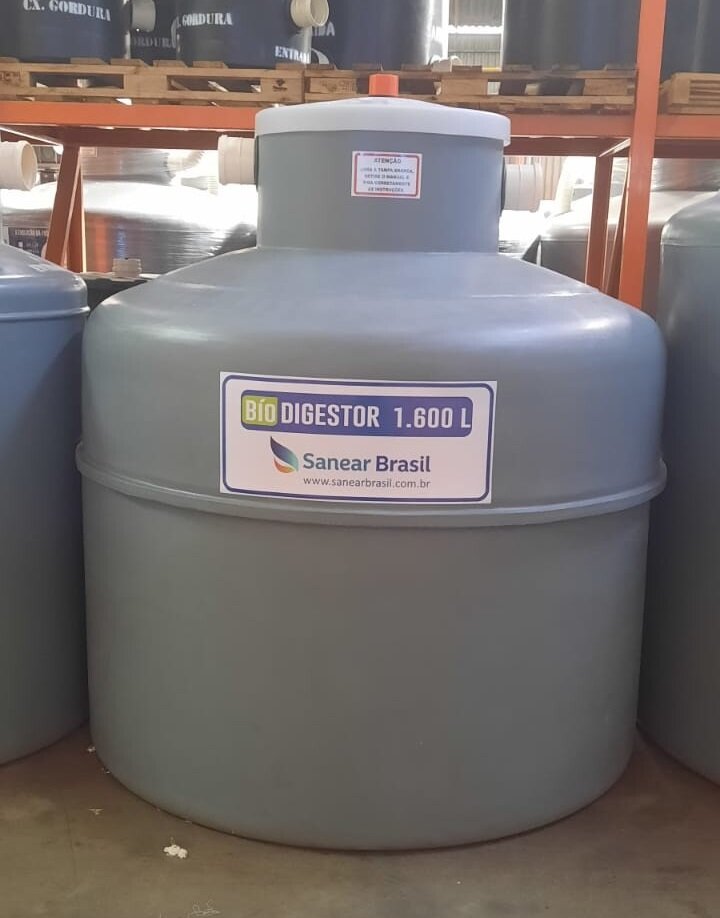 Biodigestor 2.500l - Sanear Brasil - 2