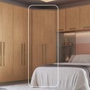 Ver imagem 2 de Guarda Roupa Modulado de Canto Closet Elegance Marrom/Niquel/Angelin