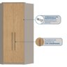 Guarda Roupa Modulado de Canto Closet Elegance - 9
