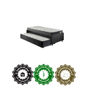 Ver imagem 5 de Bicama Box Solteiro 88x188 Suede Preto com Dois Colchões Adapto Molas Ensacadas Ecoflex