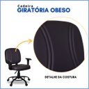 Ver imagem 3 de Cadeira Escritório Giratória Plus Size 200 Kg