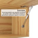 Ver imagem 7 de Armário Aéreo de Cozinha 80cm com 1 Porta Basculante e Mini Adega 100% MDF Itália Espresso Móveis Marrom/Amendoa