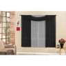 Cortina Manu para varão simples linha básica 3m Preto/Cinza - 1