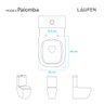 Assento Sanitário Poliester Palomba Branco para vaso Laufen - 3