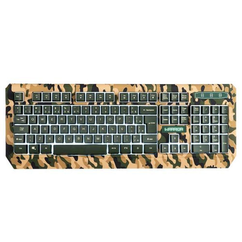 Combo Teclado e Mouse Warrior Kyler Gamer Army Usb Tc249 - 2