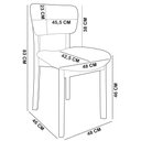 Ver imagem 6 de Kit 04 Cadeiras para Sala de Jantar Cozinha Living Estofada Dara L02 Bouclê Oliva - Lyam Decor