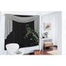 Cortina Isabeli para varão Duplo 3m Preto/Cinza - 1