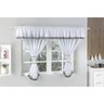 Cortina de Cozinha para Janela 2,00m X 1,30m Gourmet Branco - 1