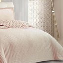 Ver imagem 4 de Kit Cobre Leito Colcha Anarruga 3 Peças Casal 240x260cm Rosa Peach Sonhare