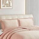 Ver imagem 2 de Kit Cobre Leito Colcha Anarruga 3 Peças Casal 240x260cm Rosa Peach Sonhare