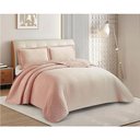 Ver imagem 1 de Kit Cobre Leito Colcha Anarruga 3 Peças Casal 240x260cm Rosa Peach Sonhare