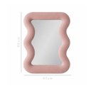 Ver imagem 3 de Espelho Decorativo New York Veludo 67x90cm Rosa
