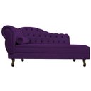 Ver imagem 5 de Diva Recamier Diana 185cm Lado Direito Suede - Doce Sonho Móveis Roxo