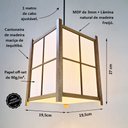 Ver imagem 2 de Luminária Teto Pendente Nipônica Japonesa Oriental Meditação