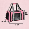 Bolsa de Viagem para Transporte Pet - Rosa - 3