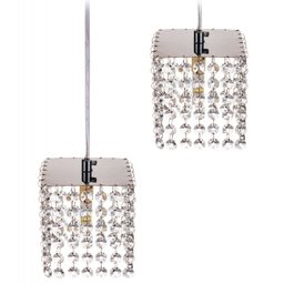 Lustre Pendente Duplo Para Sala Cristal Legítimo - 4