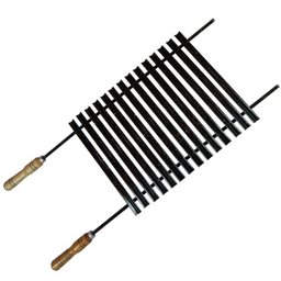 Grelha Argentina Esmaltada Tradicional - Preta - 4