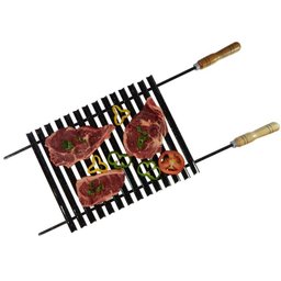 Grelha Argentina Esmaltada Tradicional - Preta - 1