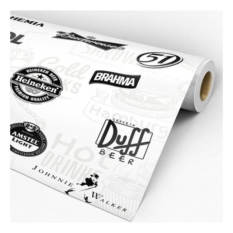 Papel de Parede Kit 4 Rolo Área Gourmet - 250x050m Cada