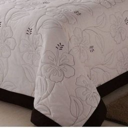 Colcha / Cobre Leito Cama Queen 150 Fios em Palha com Tabaco com 05 Peças - Cobre Leito Belle - 9