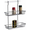 Ver imagem 1 de Suporte Retangular Duplo Para Barra De Cozinha - Aço Cromado