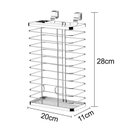 Ver imagem 4 de Cesto Organizador De Sacolas Plásticas Para Porta De Armário - Aço Cromado