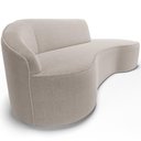 Ver imagem 6 de Sofá 3 Lugares Curvo Living Firenze Esquerdo D02 Bouclê Bege 180cm B-62 - Lyam