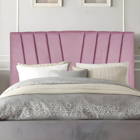 Cabeceira Casal Queen Size Cama Estofada 160 Cm Lile Suede:rosa