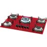 Fogão Cooktop 5 Bocas Mesa de Vidro Rouge Bivolt 1743-15738 Fischer - 6