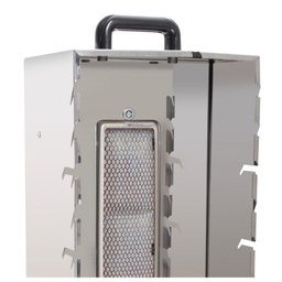Mini Churrasqueira a Gás Vertical Para 10 Espetinhos Em Aço Inox - 2 Mini Churrasqueira a Gás Vertical Para 10 Espetinhos Em Aço Inox - 2