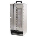 Ver imagem 1 de Mini Churrasqueira a Gás Vertical Para 10 Espetinhos Em Aço Inox