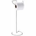 Ver imagem 1 de Suporte Porta Papel Higiênico De Bancada/Chão - Aço Cromado