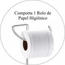 Ver imagem 3 de Suporte Porta Papel Higiênico De Bancada/Chão - Aço Cromado