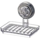 Ver imagem 2 de Saboneteira Suporte De Parede Porta Sabonete De Banheiro Com Ventosa- Preto